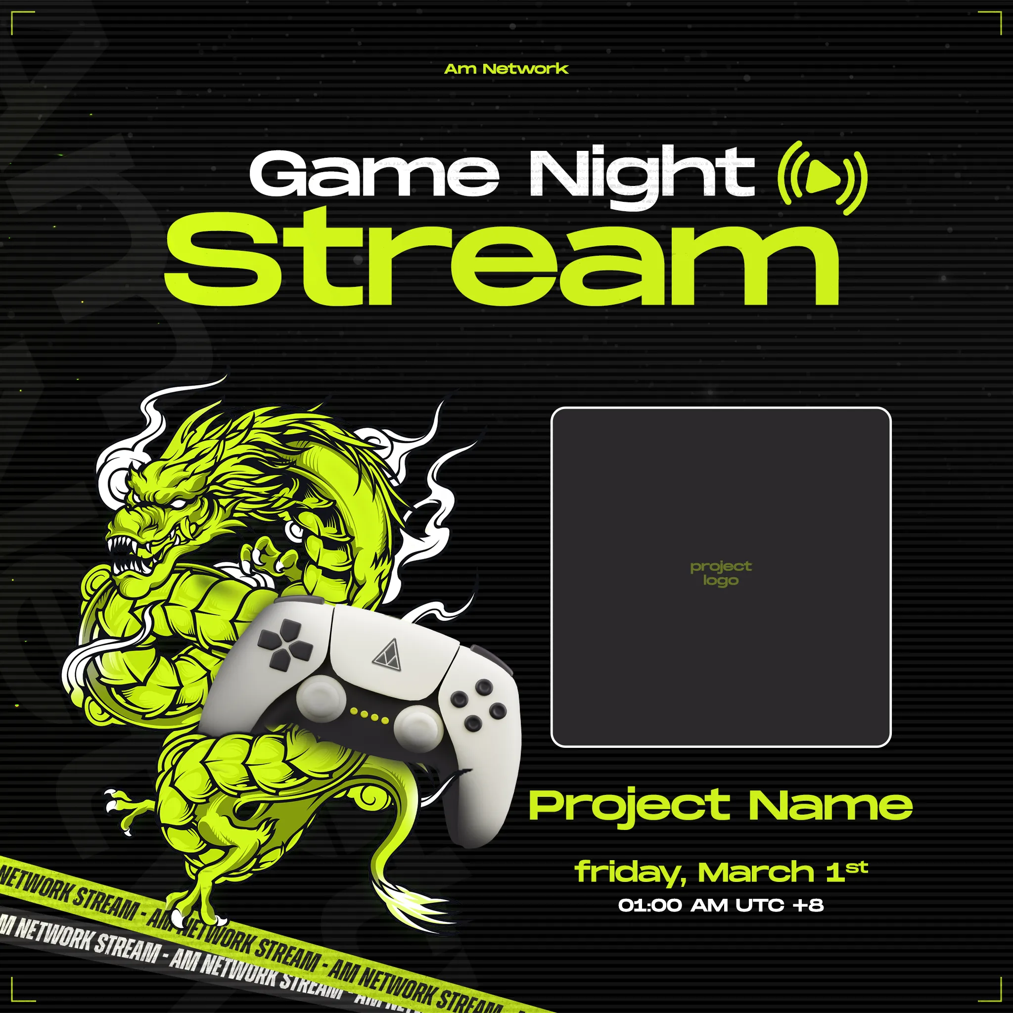 AM Network Social Media design by Lufense